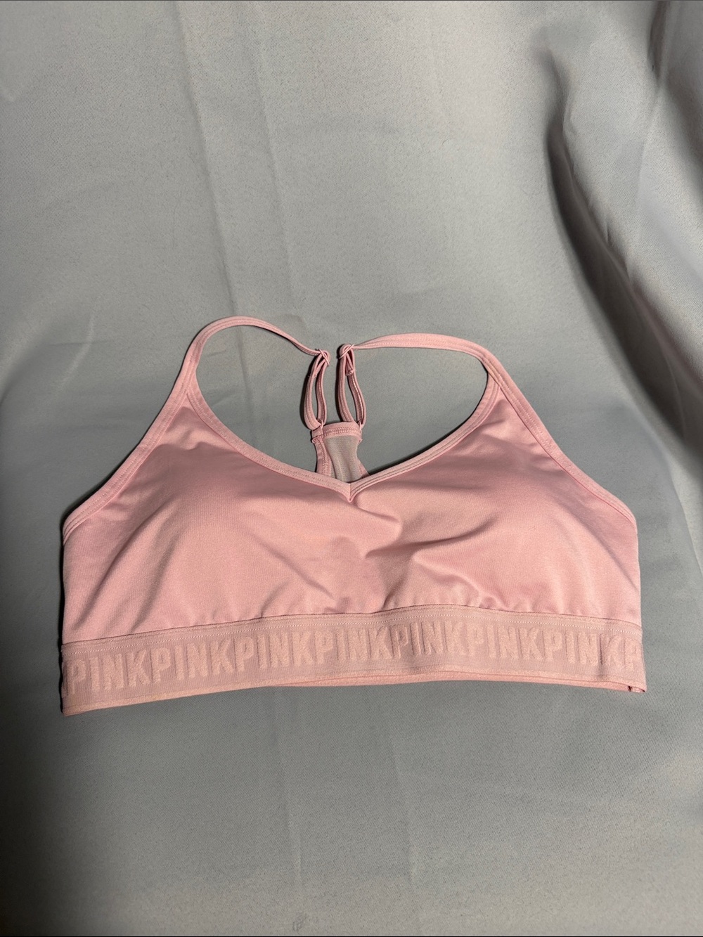 PINK Victoria's Secret Seamless Light Pink Sports Bra - Racerback Comfort